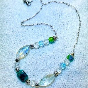 Silver Plated Beaded Necklace